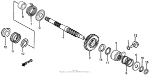 XL200R Кик стартер