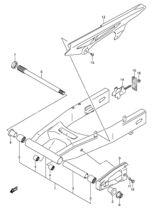 SV650 Маятник задний
