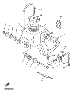 PW50 Топливный бак