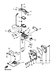 XVS1300CT Taillight unit ass`y