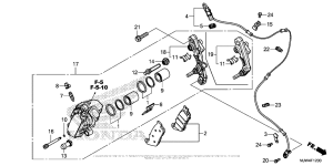 CB500X (ABS) Передний суппорт