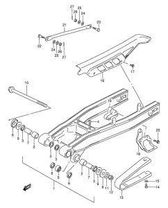DR200 Rear swingingarm