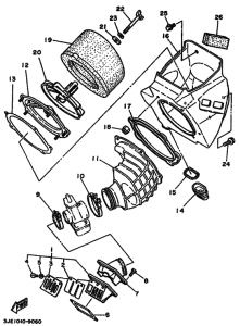 YZ250WR YZ250WRW Впускная система