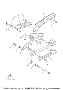 TTR90M Задний рычаг подвески