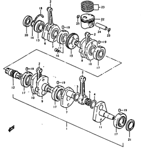 GS1000 Вал коленчатый