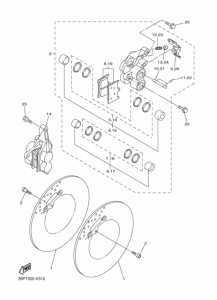FZ8-S Передний суппорт