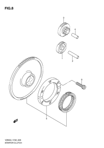 VZ800 Муфта стартера