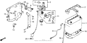 GL1200I Аккумулятор