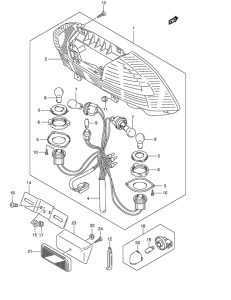 AN250 Задний комбинированный сигнал