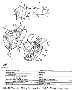 XV920J Картер двигателя