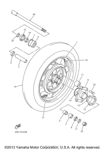 XVZ1300AM Переднее колесо