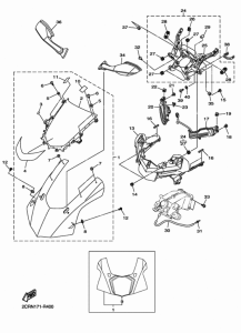 YZF-R1 Обтекатель 1