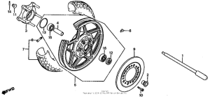 CB1000 Переднее колесо
