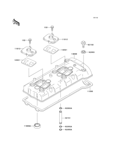 ZX750 Крышка головки цилиндров