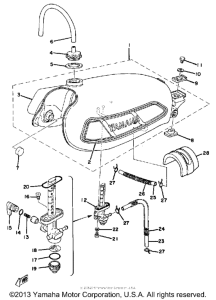 DT250E Топливный бак
