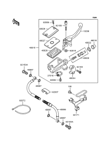 KLE500 Главный тормозной цилиндр