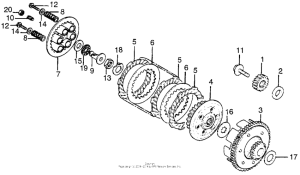 CR125 Сцепление