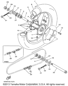 YZ125J1 Переднее колесо