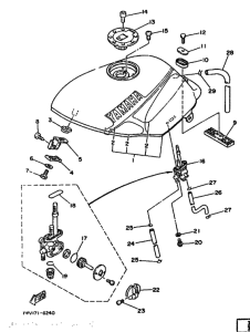 RZ350 RZ350U Tank fuel