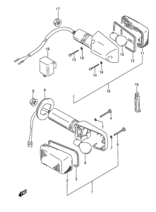 GSX600 Поворотники