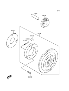 SC150 スタータクラッチ