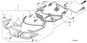 PES150 Задний фонарь