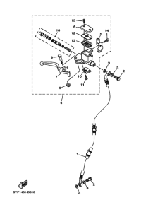 T135FI Передний тормозной цилиндр
