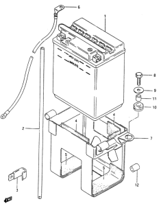 GSX750 Аккумулятор