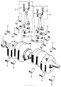 CB750 Коленвал