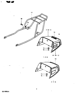 GS1000 Обтекатель сидения
