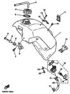 YZ250WR YZ250WRW Tank fuel