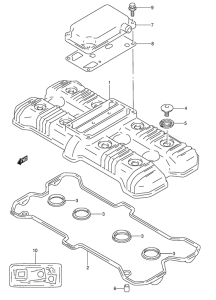 GSX-R1100 Крышка головки цилиндров