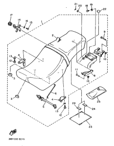 XV535SE Сиденье