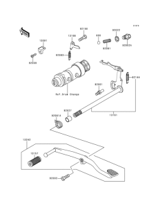 KH125 Механизм переключения передач