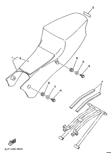 TZ125 Сиденье
