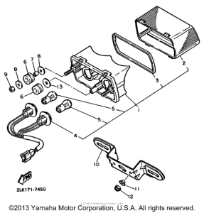 FZR750RU Фонарь