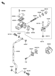 RM65 Передний тормозной цилиндр