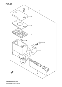 AN650 (ABS) Задний тормозной цилиндр