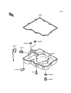 ZX400 Маслянный поддон