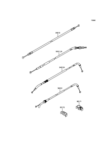 ZR800 Тросы управления