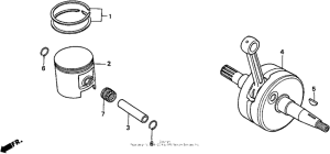 CR500R Коленвал