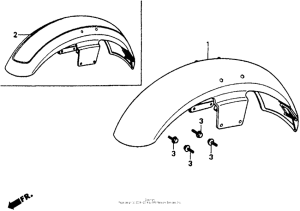 VT1100C Переднее крыло