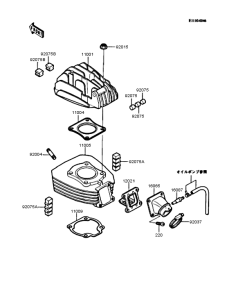 KMX50 Цилиндр и головка цилиндров