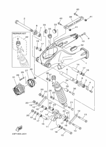 XT1200Z Задний рычаг и подвеска