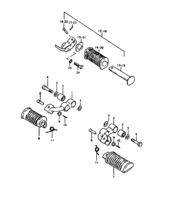 GS1000 Подножки