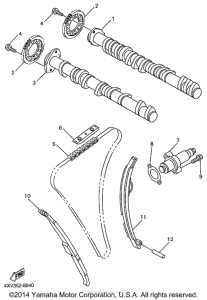 YZF-R1 Цепь механизма газораспределения