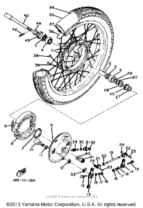 XS400SJ Переднее колесо