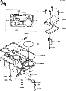 ZX900 Поддон картера