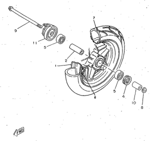 CW50RS Переднее колесо