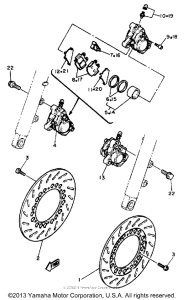 SRX600SC Front brake - caliper